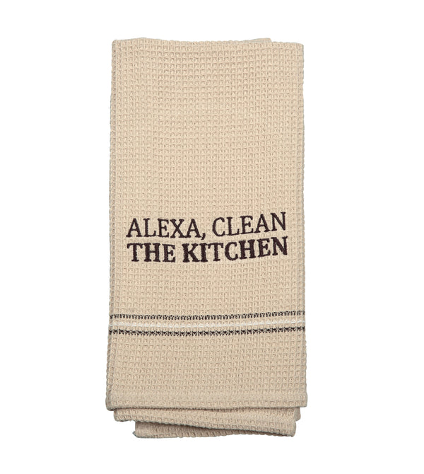 CLEAN THE KITCHEN DISH TOWEL  SET OF 2 - Myra USA