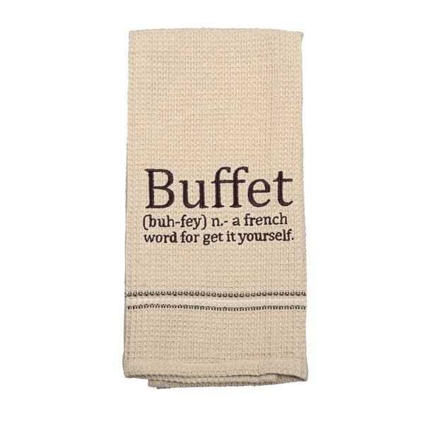 BUFFET DISH TOWEL " SET OF 2"