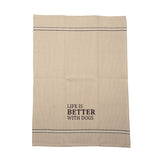 LIFE IS BETTER DISH TOWEL " SET OF 2 "