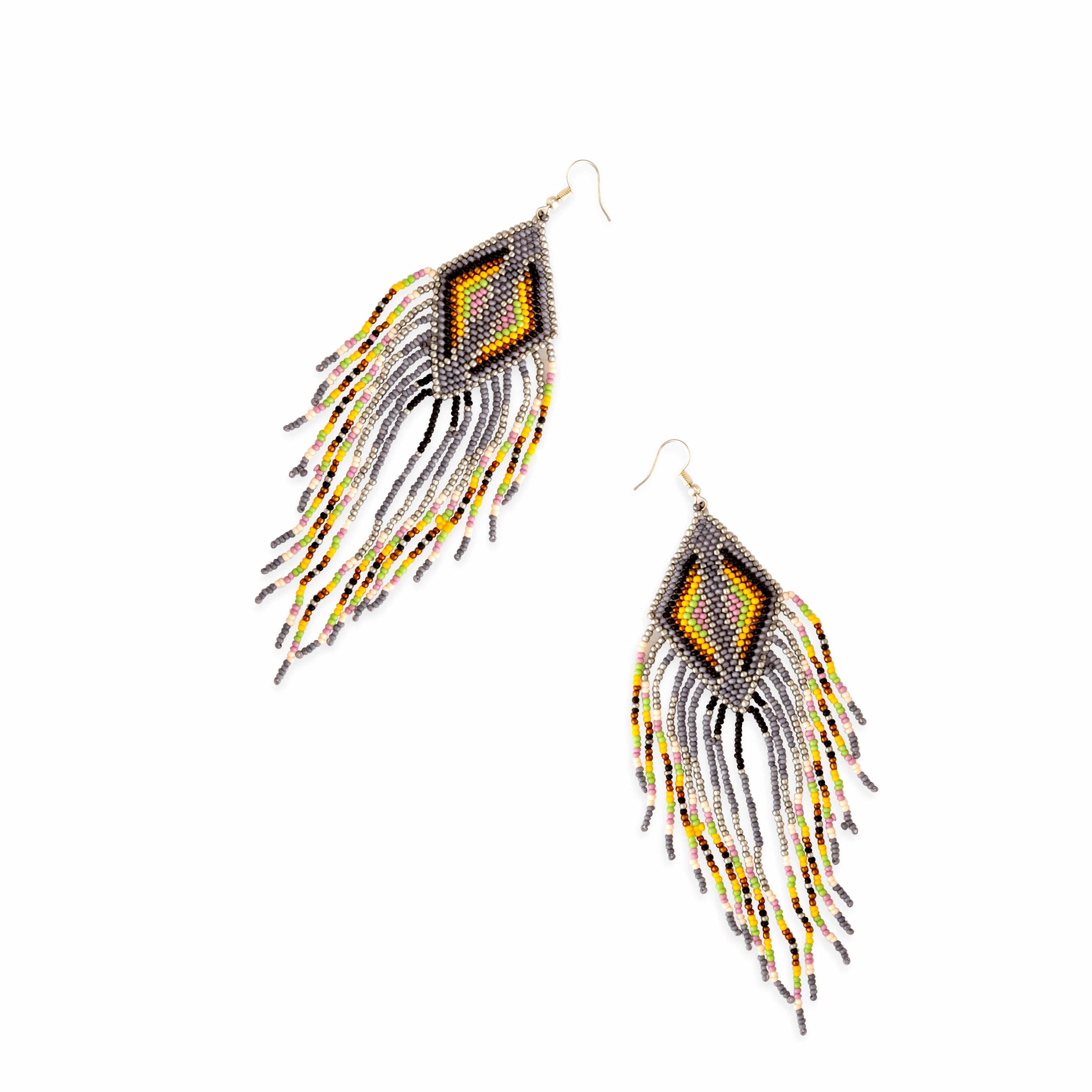 Empress Trail Beaded Earrings - Myra USA