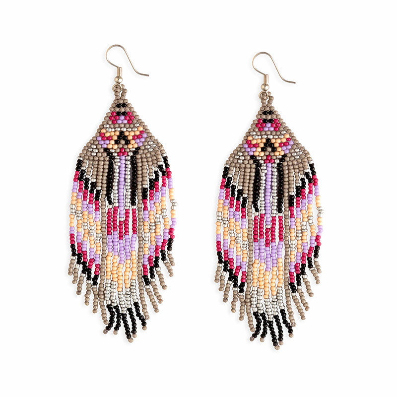 De La Dia Beaded Earrings