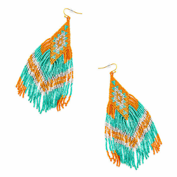 Sunset Mesa Beaded Earrings - Myra USA