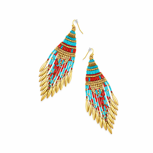 Dream Flow Beaded Earrings - Myra USA