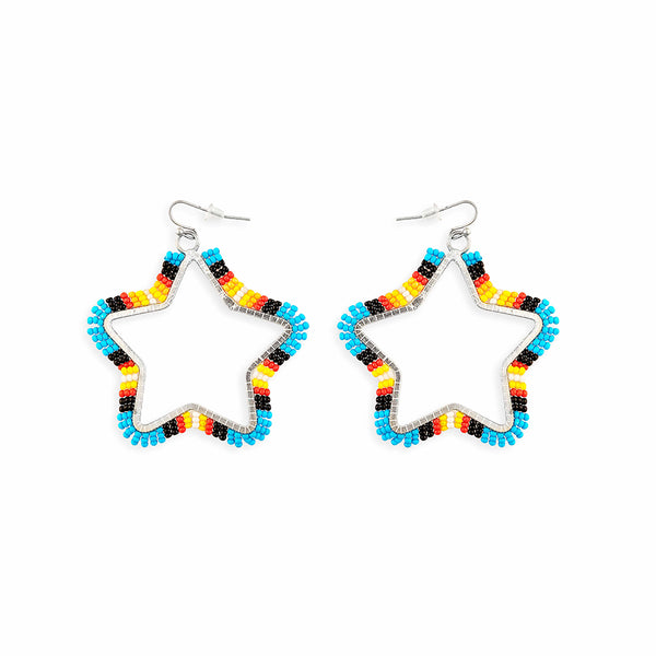 Star Light Star Bright Beaded Earrings - Myra USA