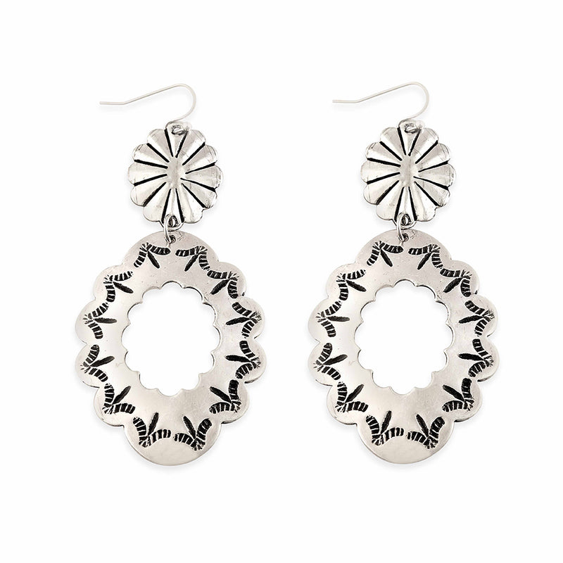 Concho Medallion Earrings