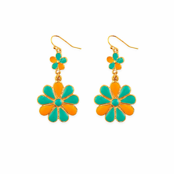 Sun Mesa Flower Earrings