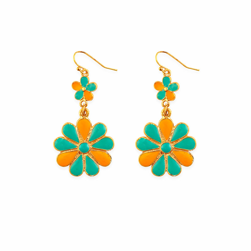 Sun Mesa Flower Earrings