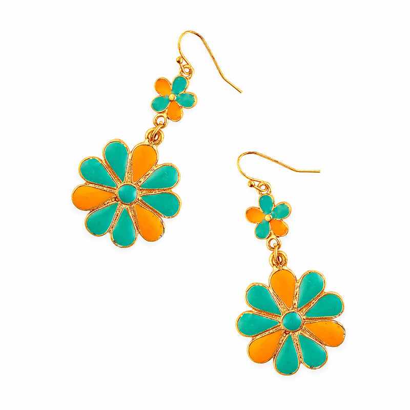 Sun Mesa Flower Earrings