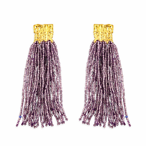 Heart's Passion Beaded Earrings - Myra USA