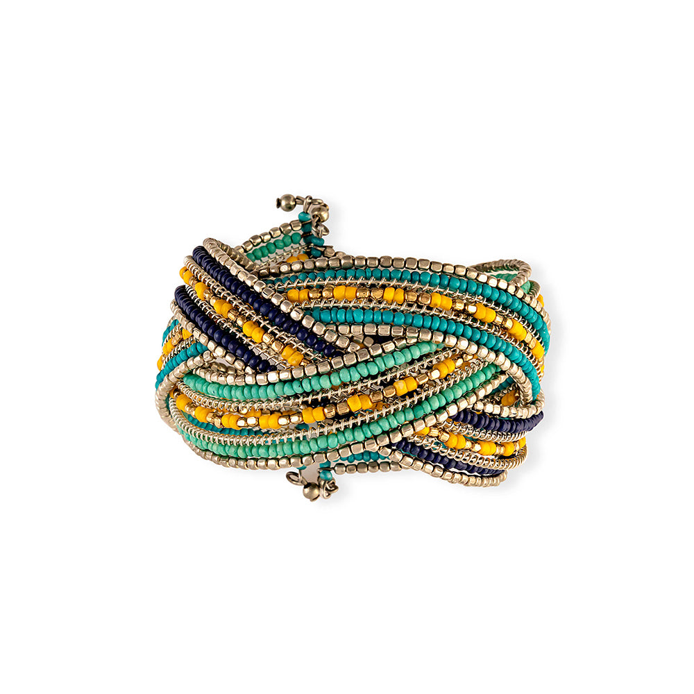 Infinite Hope Beaded Bracelet In Turquoise - Myra USA