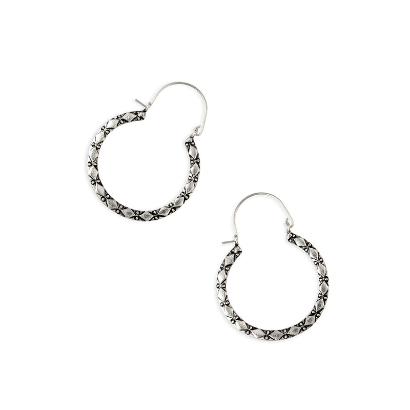 Colette Silver Hammered Earrings