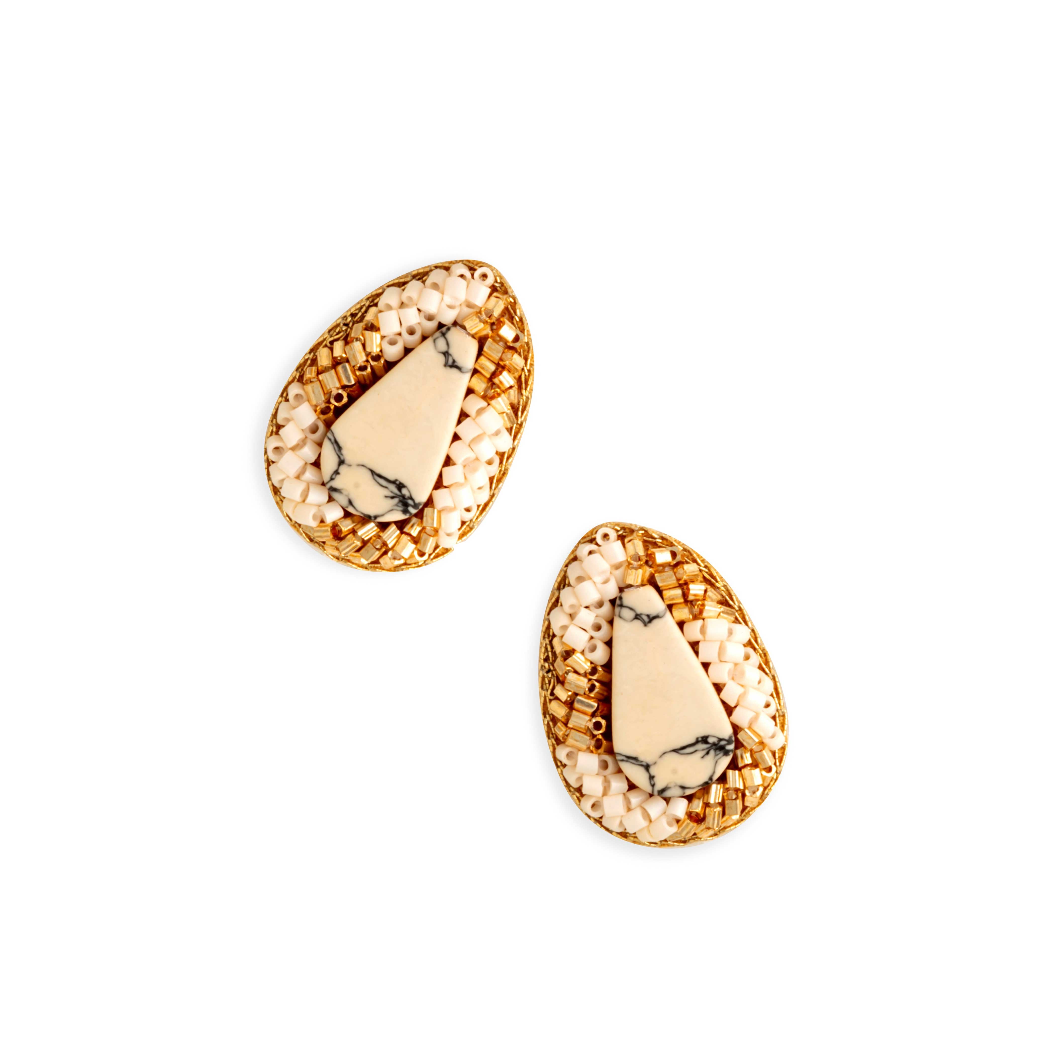Millington Drive Beaded Studs Earrings - Myra USA