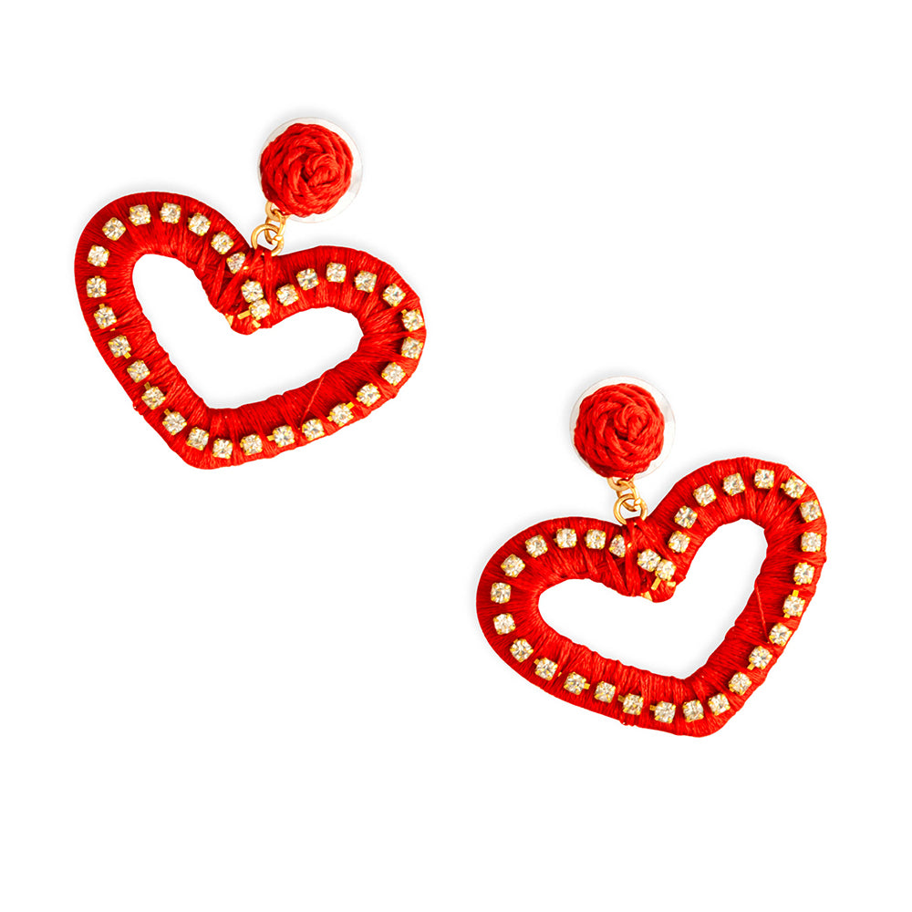 I Love You Heart Earrings - Myra USA