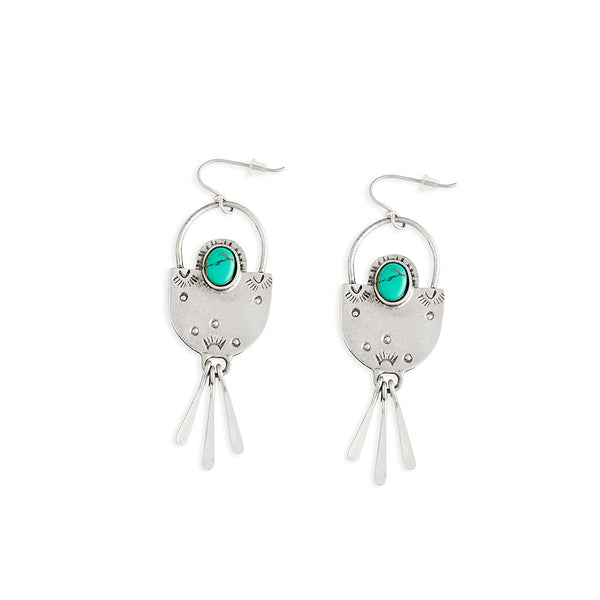 Olla Silver-Tone Earrings - Myra USA