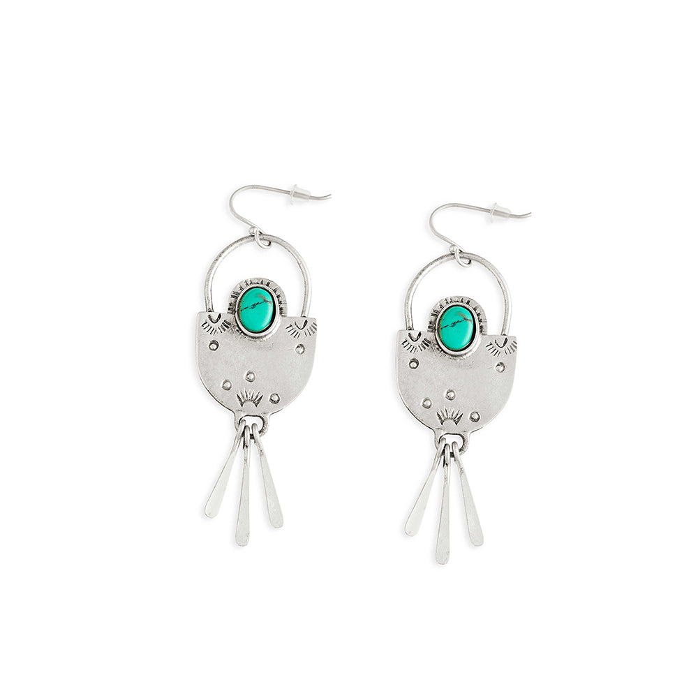 Olla Silver-Tone Earrings - Myra USA