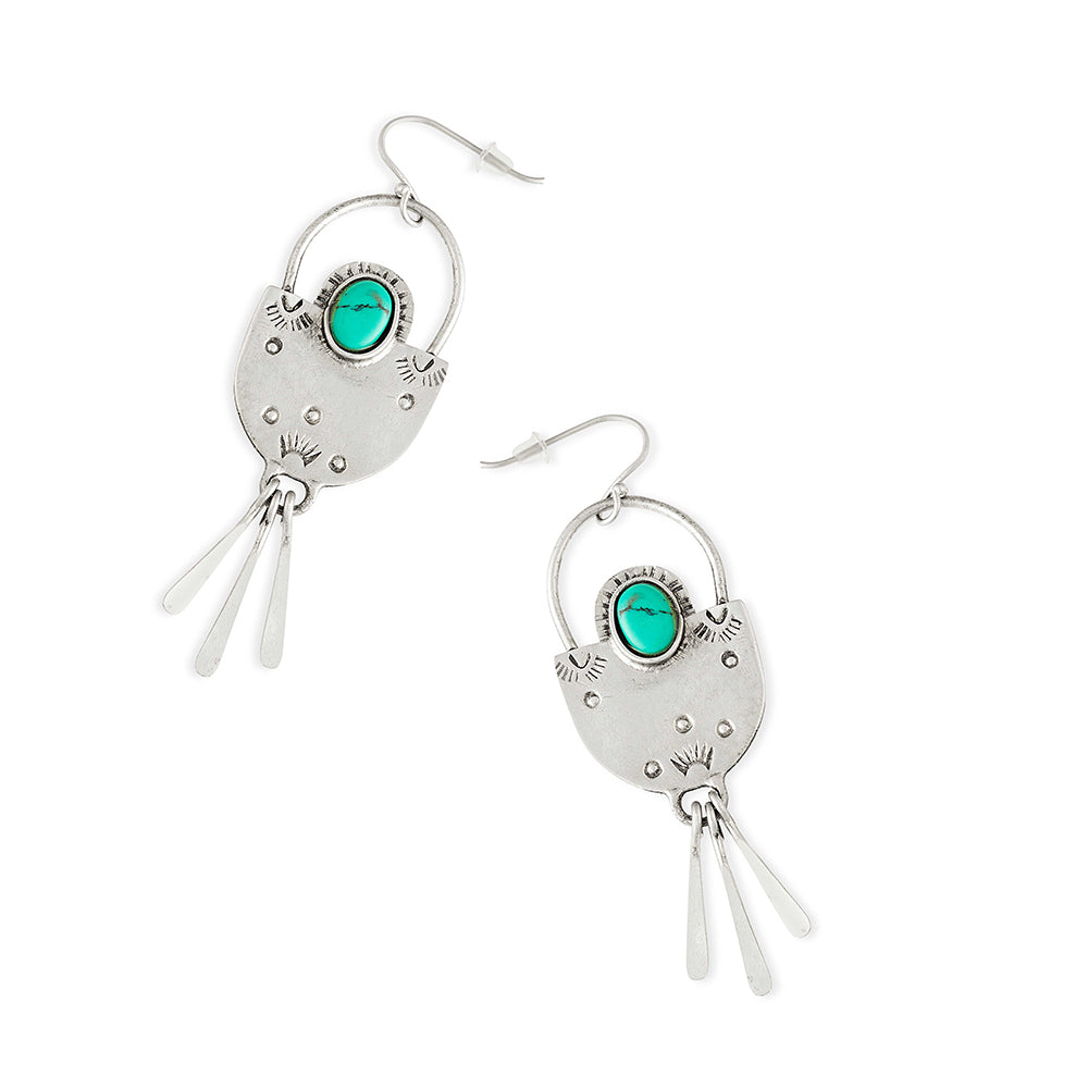 Olla Silver-Tone Earrings - Myra USA