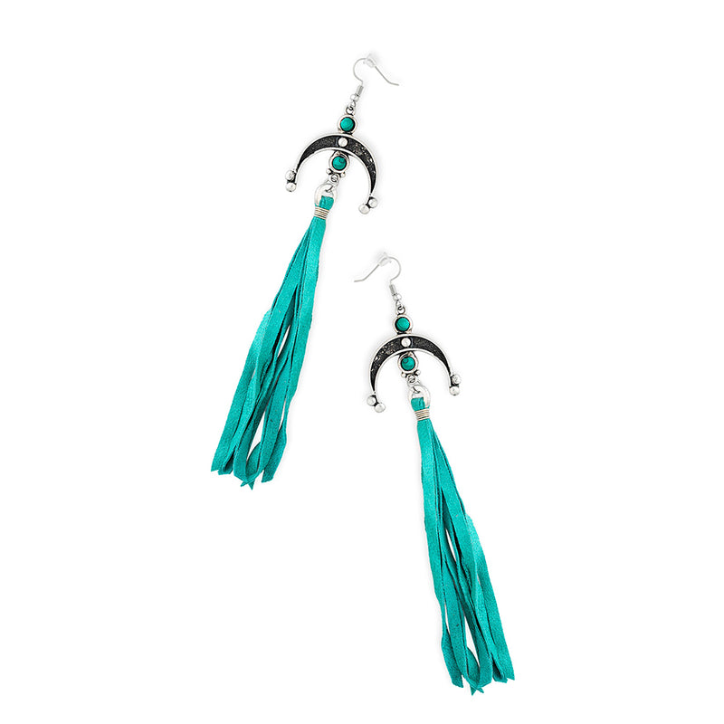 Moon Empress Fringe Earrings