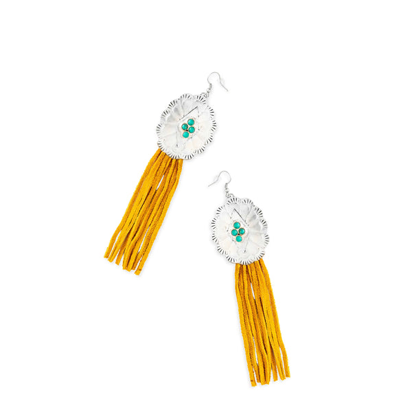 Zinnia Canyon Fringe Earring In Gold