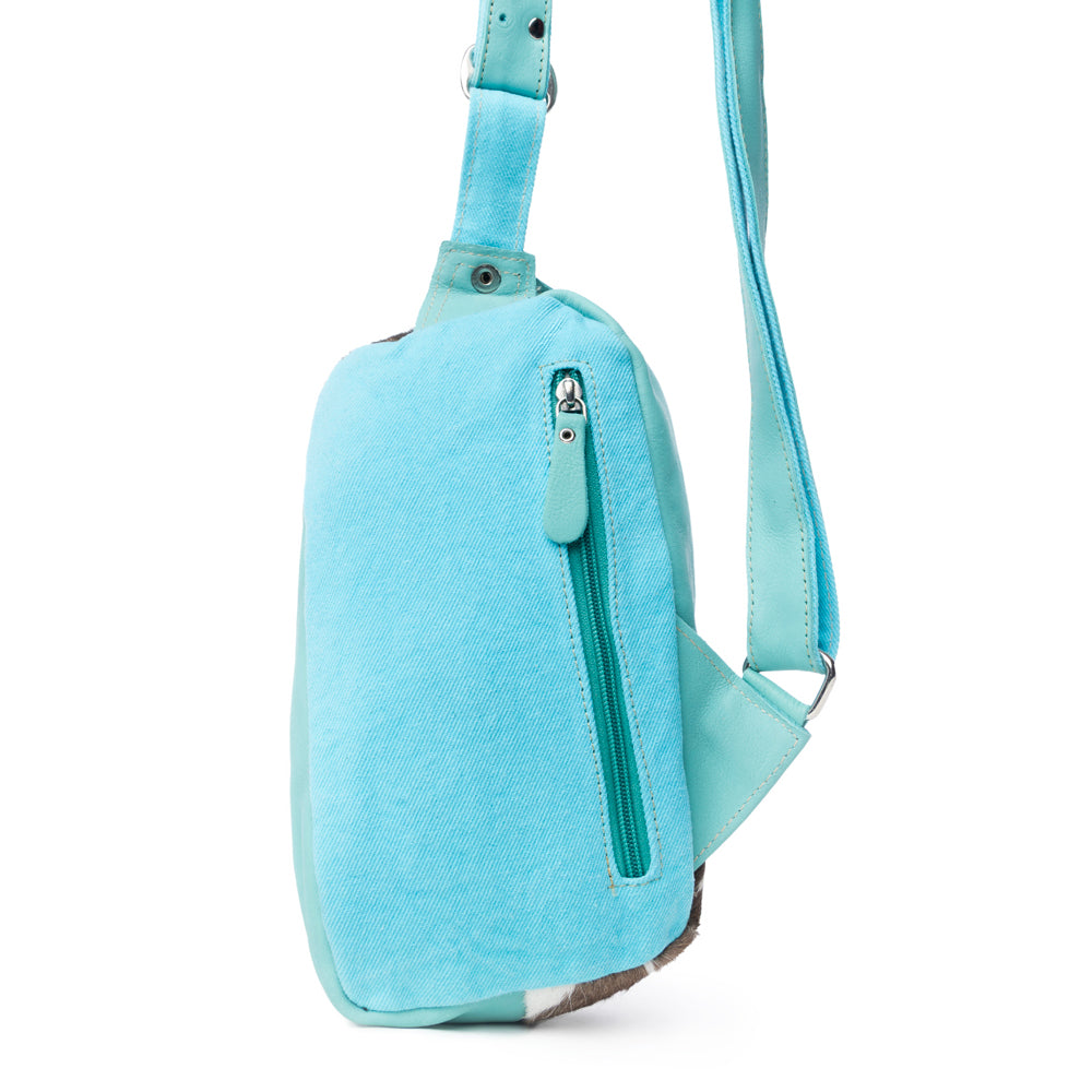 Robnette Ranch Fanny Pack Bag In Turquoise - Myra USA