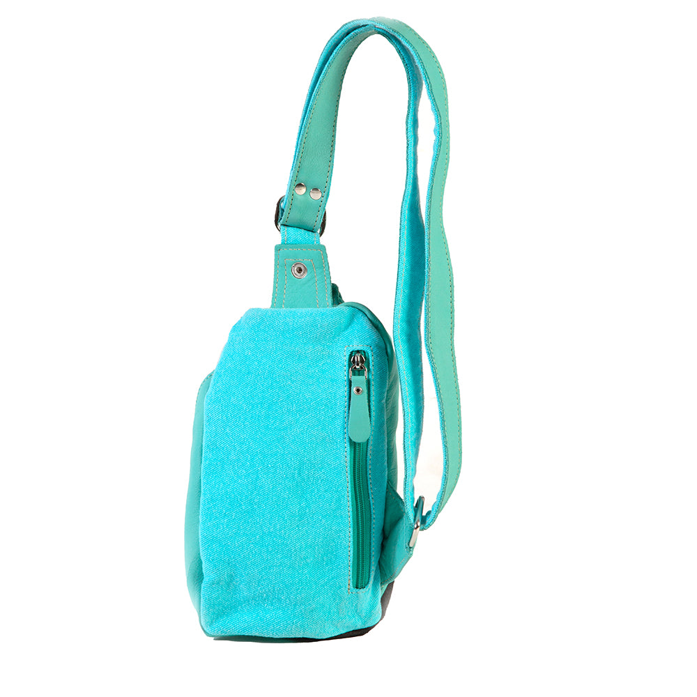 Robnette Ranch Fanny Pack Bag In Turquoise - Myra USA