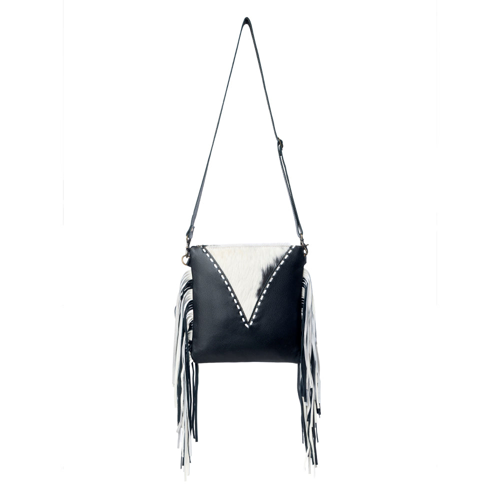 Myra Chilton Draw Hairon Concealed Carry Bag – Stylish Cowhide & Leather Crossbody with Adjustable Leather Strap