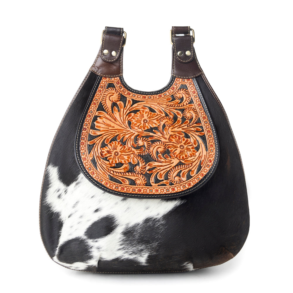 Daisy Hill Trail Hand-tooled Backpack Bag - Myra USA