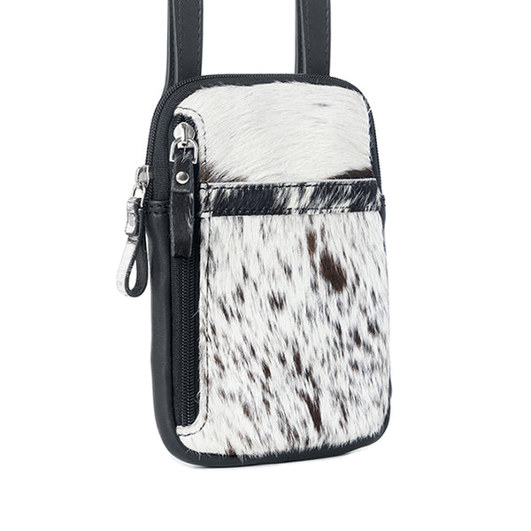 Carlisle Bluff Leather & Hairon Bag - Myra USA
