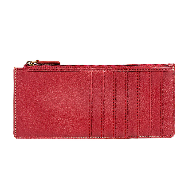 Foothill Creek Long Credit Card Holder in Red