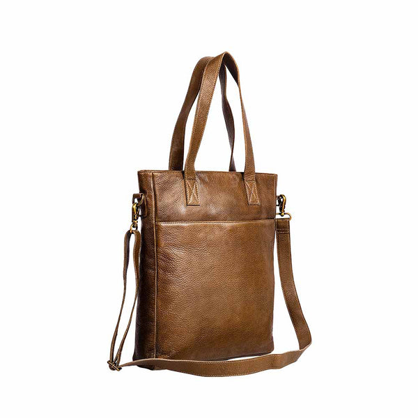 Open Plain Leather Bag