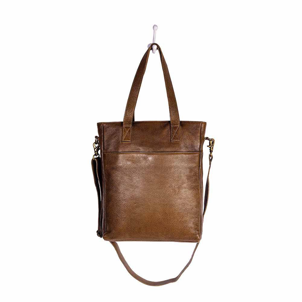 Open Plain Leather Bag Myra Bags