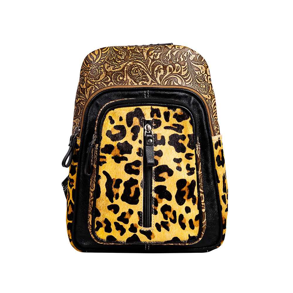 Jaguar Trail Hand-tooled Fanny Pack Bag - Myra USA