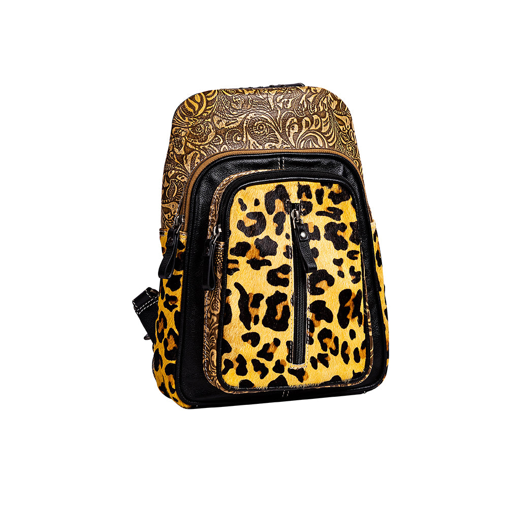 Jaguar Trail Hand-tooled Fanny Pack Bag - Myra USA