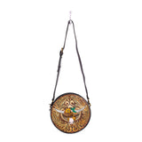 Bloomin' Steer Hand-tooled Round Bag
