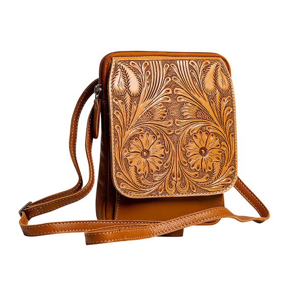 Ranch Trail Hand-Tooled Bag