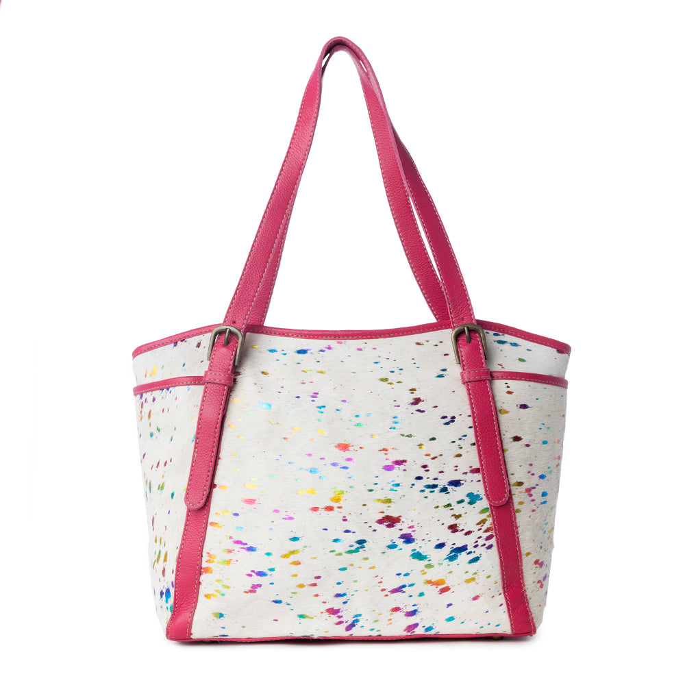 Rojo Ryders Leather & Hairon Bag - Myra USA