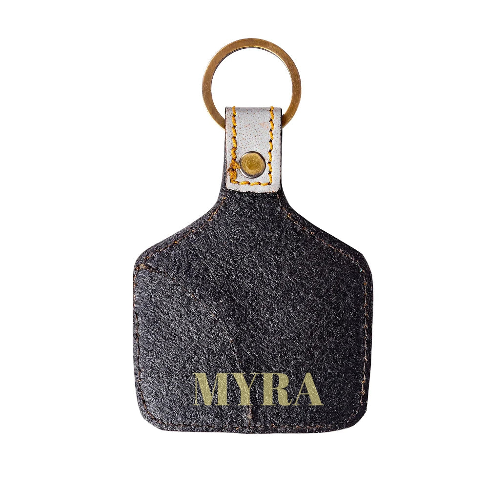 Leaping Free Hand-tooled Key Fob - Myra USA