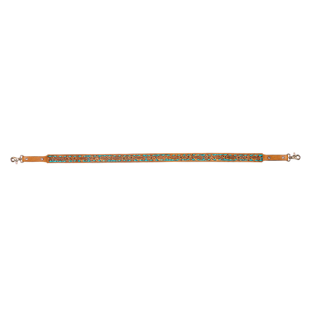 Dakota Bluff Hand-tooled Leather Strap - Myra USA