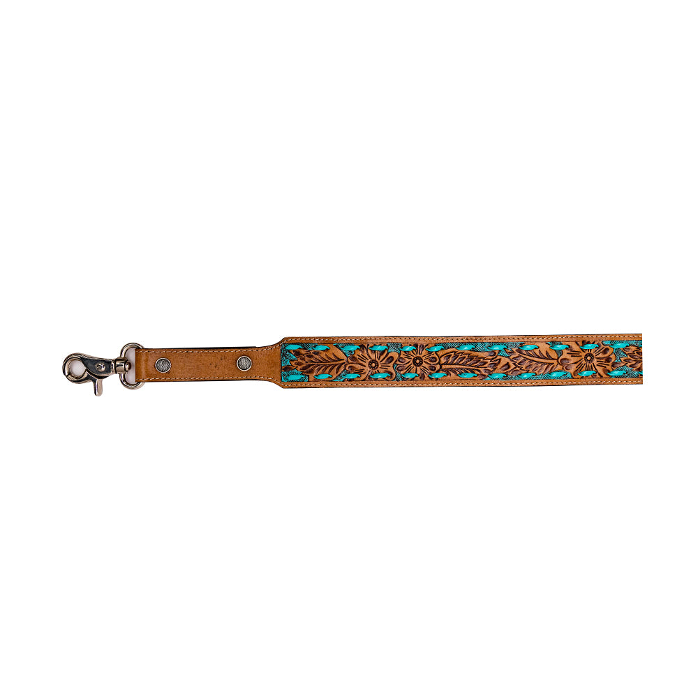 Dakota Bluff Hand-tooled Leather Strap - Myra USA