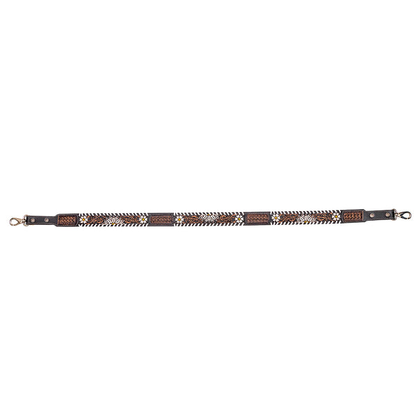 3 Knot Ranch Hand-tooled Leather Strap - Myra USA