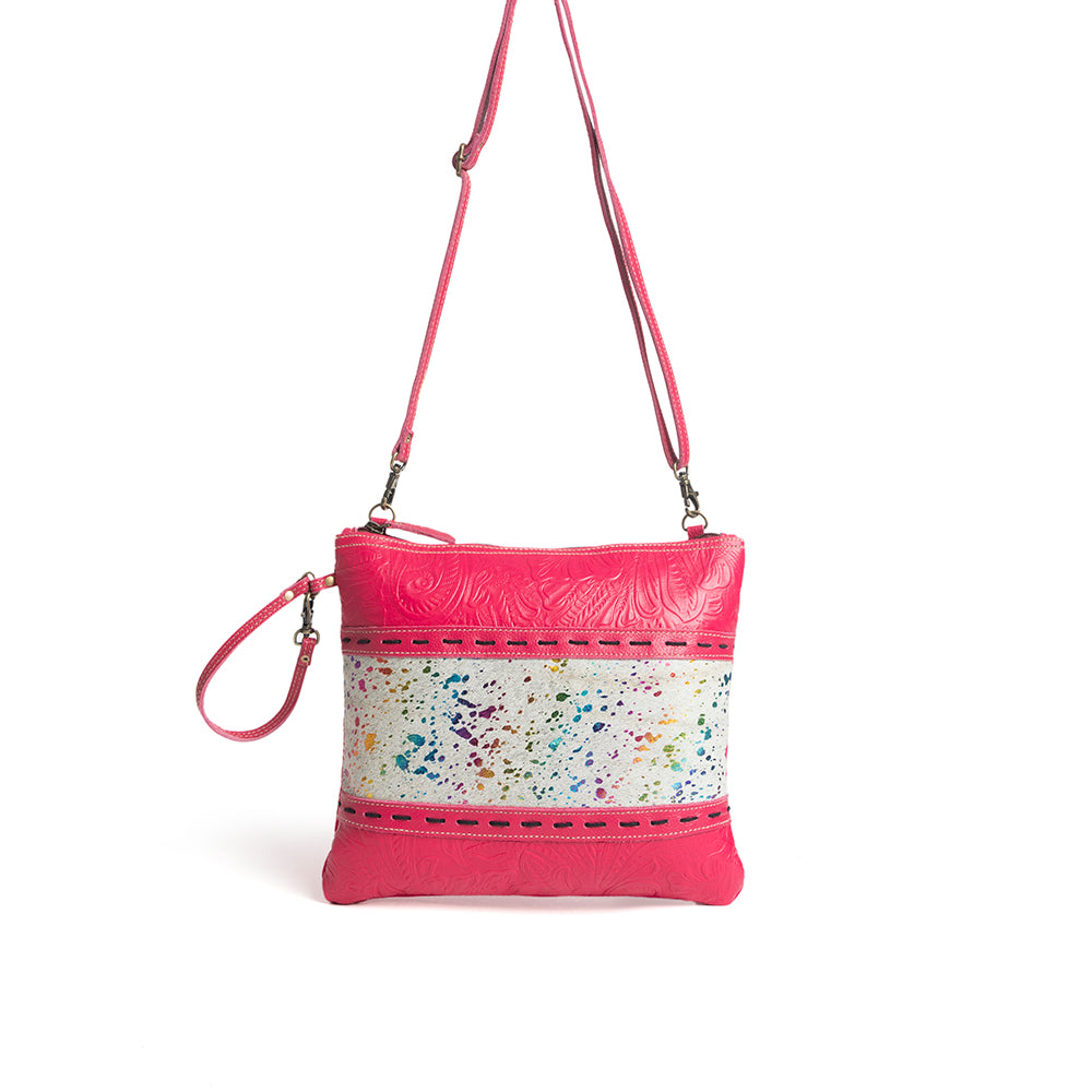 Rosa Verde Canvas & Hairon Bag - Myra USA