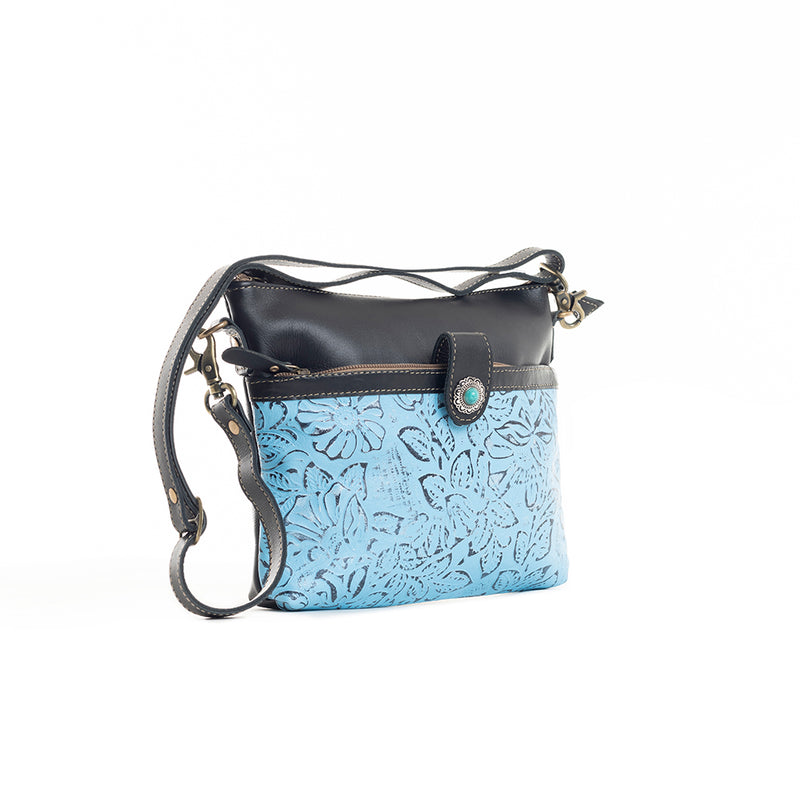 Fennington Leather Bag in Blue