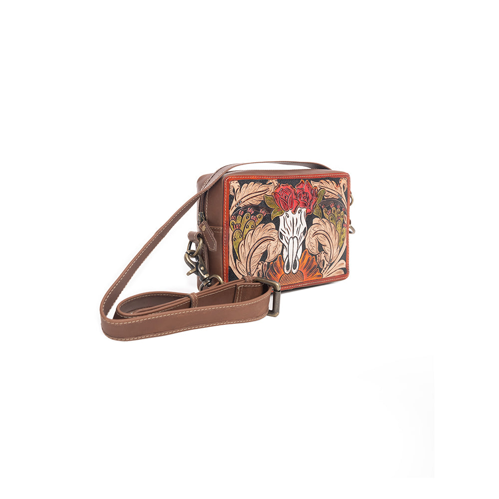 Winds of the Rose Hand-Tooled Bag - Myra USA
