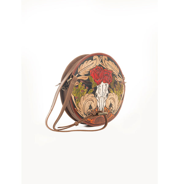 Winds of the Rose Round Bag