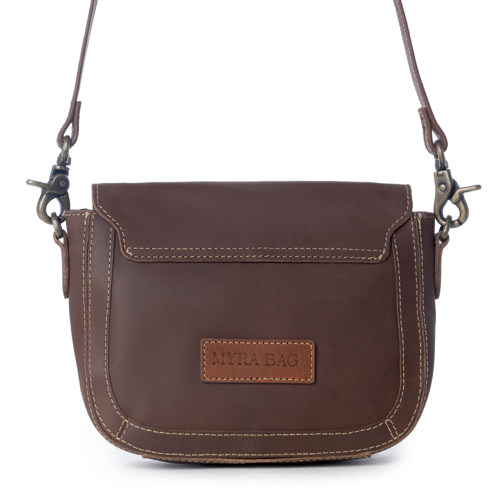 Winds of the Rose Hand-Tooled Lether Bag
