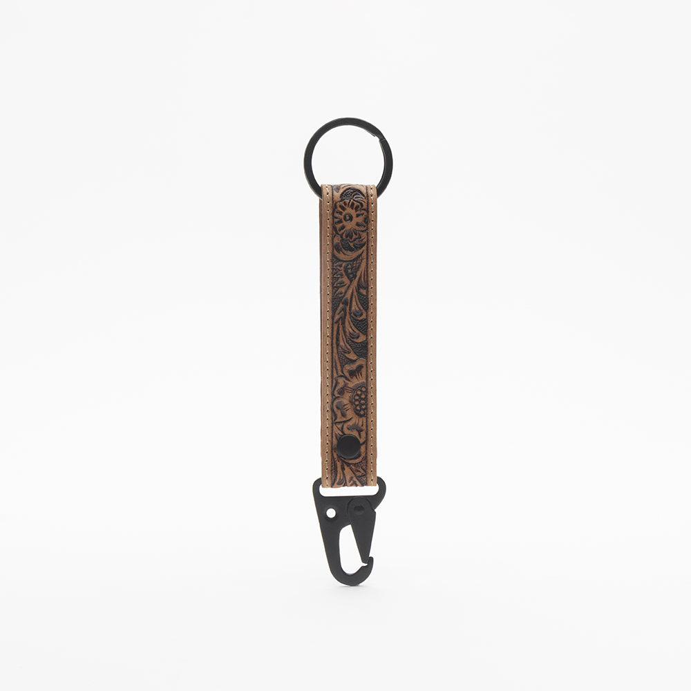 Western Days Hand-tooled Leather Key Fob - Myra USA