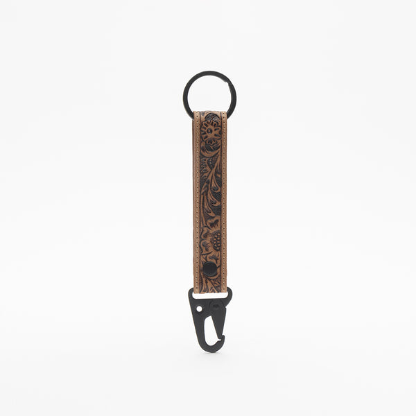 Western Days Hand-tooled Leather Key Fob