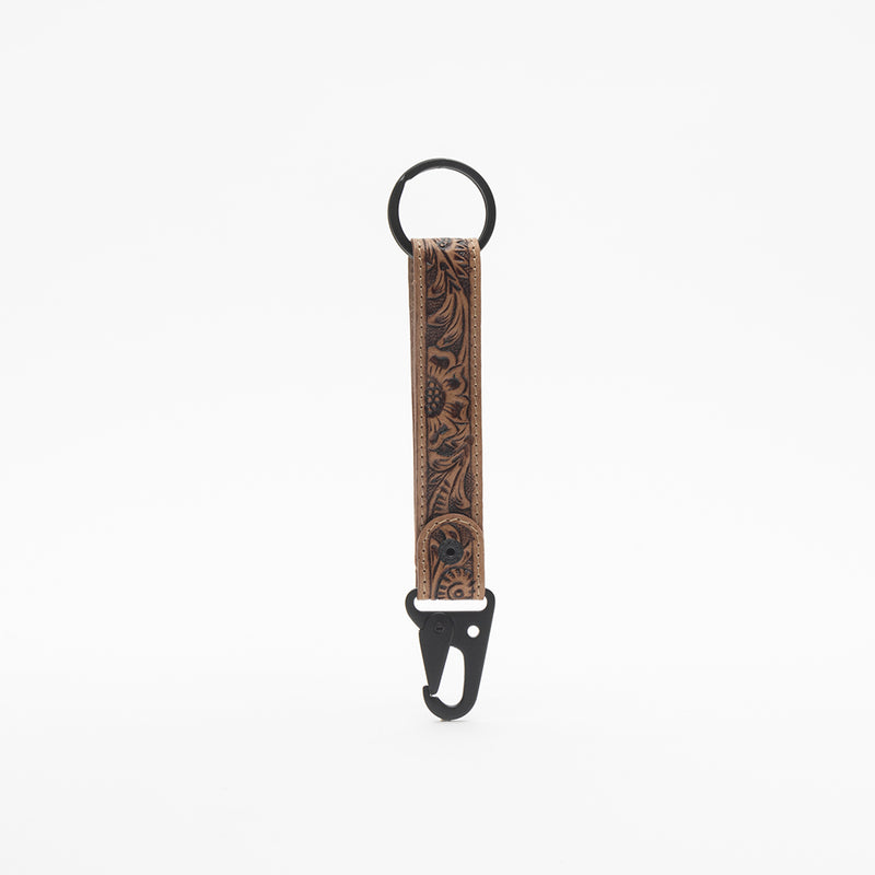 Western Days Hand-tooled Leather Key Fob