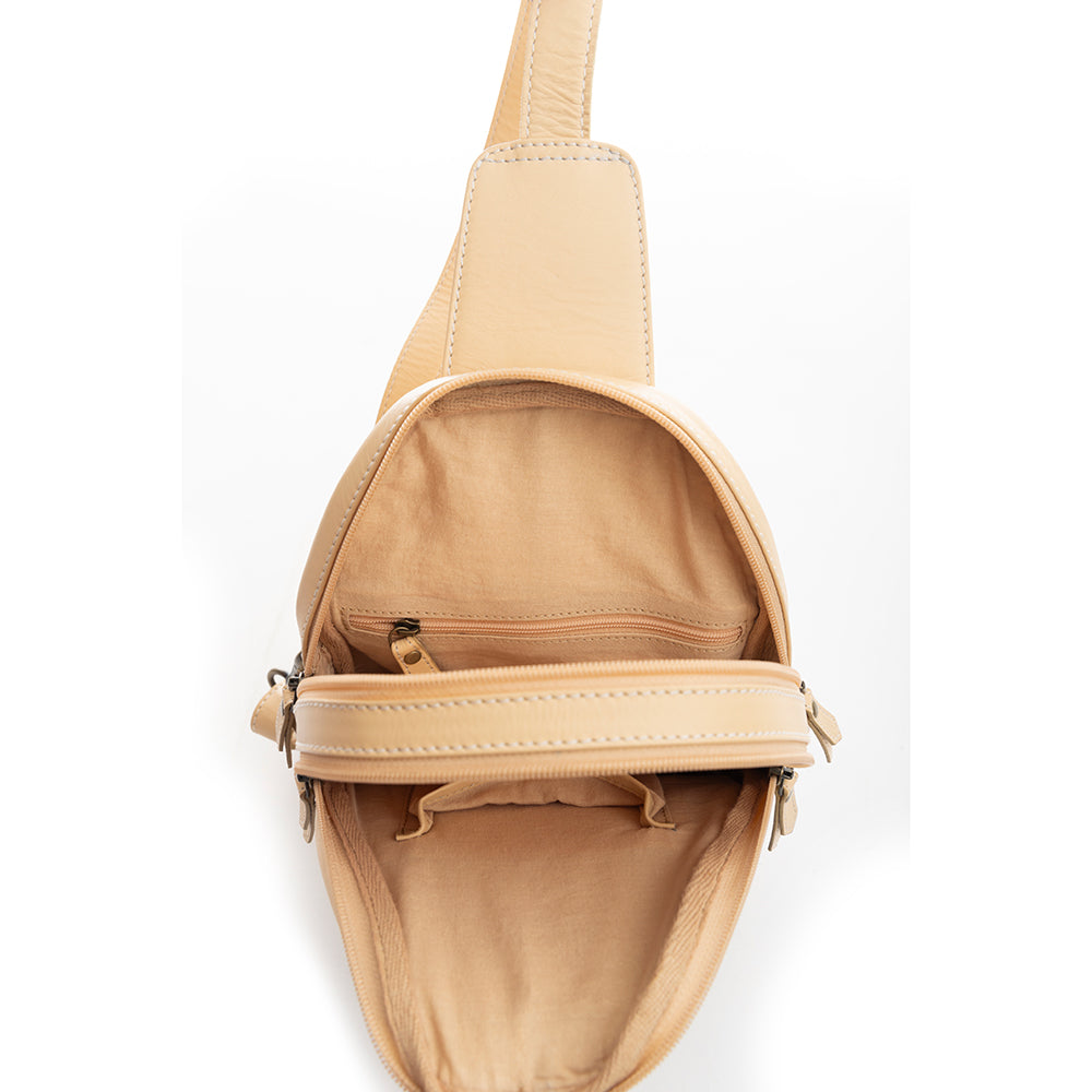 Glorietta Sling Bag In Desert Sand - Myra USA