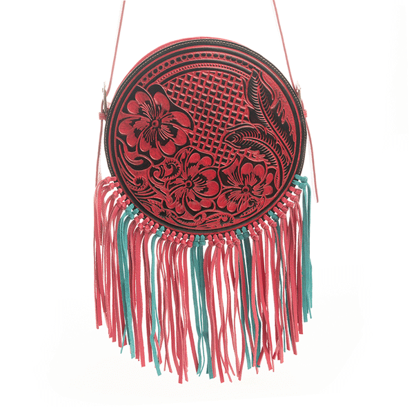 Rosa Crimson Round Bag - Myra USA