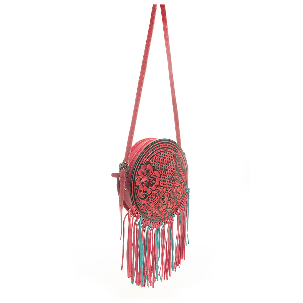 Rosa Crimson Round Bag - Myra USA